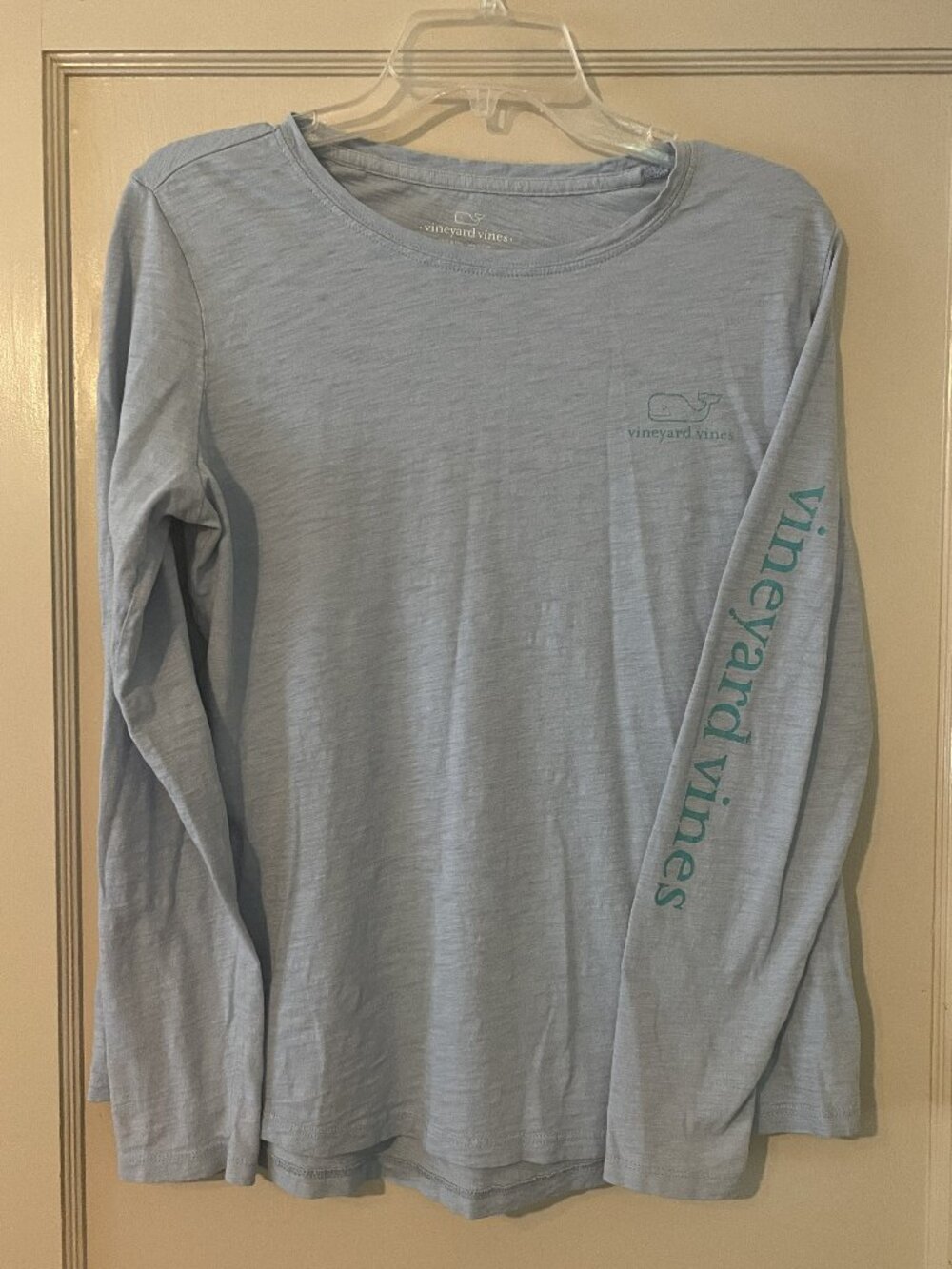 Vineyard Vines: Light Blue, Long-sleeve Tee